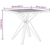  Vrtni stol četvrtasti 85x85x75 cm od masivnog bagremovog drva - 85 x 85 x 75 cm 1 | shoptok.hr