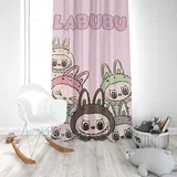 Dečiji draper (Jedno krilo) 140x250cm - D-072 - Labubu roze