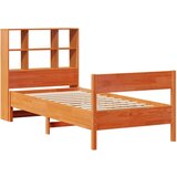 vidaXL Krevet s regalom za knjige bez madraca 75 x 190 cm od borovine | shoptok.hr