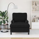  Ležaljka s jastukom Crna 91 x 157 x 91 cm tkanina | shoptok.hr
