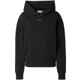 Calvin Klein Sweater majica crna / srebro