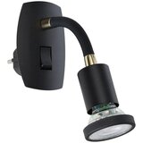 Eglo 300912 - led svetiljka za utičnicu parrini 1xGU10/4,5W/230V crna | Eponuda.com