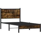 vidaXL metalni okvir kreveta s uzglavljem boja hrasta 80 x 200 cm | shoptok.hr