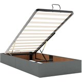 vidaXL Otomanski posteljni okvir z vzmetnicami siv 200x200 cm blago | Shoptok.si