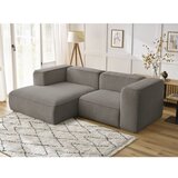Bobochic Paris Siva/rjava kotna sedežna garnitura iz tkanine bouclé (levi kot) Zephyr – | Shoptok.si