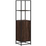 Maison Chic Visoka omara - Komoda - Predalnik rjavi hrast 35,5x35x139 cm inž. les in kovina, (21722301) Cene