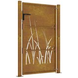  Vrtna vrata 100x125 cm Corten čelik dizajn trave | shoptok.hr
