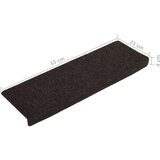  Otirači za stepenice 15 kom prošiveni 65x21x4 cm tamnosmeđi | shoptok.hr