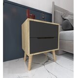 Hanah home Noćni ormarić, antracit | Eponuda.ba