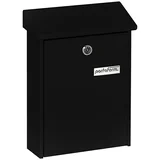 PORTAFERM Poštni nabiralnik PM 22 (7,5 x 22,5 x 30,5 cm, kovinski, črne barve)