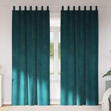  Zavjese za zamračivanje 2 kom. Tamnozelena 140 x 225 cm Baršun | shoptok.hr