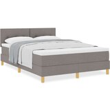 Box Spring Krevet s Madracem Taupe 160x200 cm Tkanina | shoptok.hr