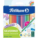 Pelikan Barvice Silverino trikotne, 24 kosov Cene
