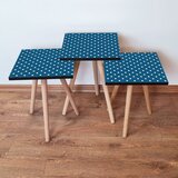 Hanah home Set 3 stočića 3Shp370 Navy Blue | Eponuda.com