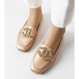 Gemre Golden moccasins with zirconia Neuer | Shoptok.si