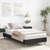 vidaXL Okvir kreveta bez madraca crni 75x190 cm izrađeno drvo | shoptok.hr