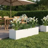  Vrtna saksija Bijela 80 x 20 x 20 cm Čelična vrata | shoptok.hr