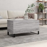 vidaXL Klubska mizica siva sonoma 90x44,5x45 cm inženirski les Cene