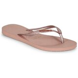 Havaianas Japonke SLIM LOGO METALLIC Rožnata Cene