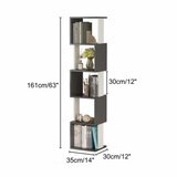 Hanah home Polica za knjige Milan Anthracite White | Eponuda.com