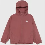 Adidas Otroška jakna J UTILITYKT roza barva, IX3305
