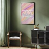  Slika - Try to Be a Rainbow (1 Part) Vertical 40x60 U crnom drvenom okviru | shoptok.hr