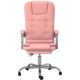  Masažni uredski naslonjač od umjetne kože ružičasti | shoptok.hr