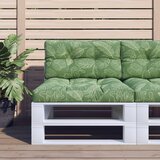 vidaXL Blazina za palete vzorec listja 80x40x12 cm blago Cene