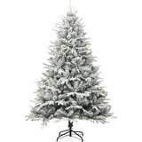 vidaXL Umjetno predsvijetljeno božićno drvce Zelena 180 cm PVC i PE | shoptok.hr