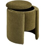 House Nordic Kaki zeleni tabure od šenila Walsdorf – | shoptok.hr