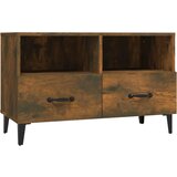 Maison Chic TV omarica - TV stojalo - Televizijska omarica dimljeni hrast 80x36x50 cm inženirski les, (21700175) Cene