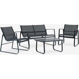 Linnea Lounge garnitura 4 osobe, 116x85cm, Crna Cijene