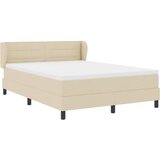  s opruga kutije s uzglavljem Krema 140 x 190 cm tkanina | shoptok.hr