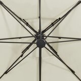  Konzolni vrtni suncobran s dvostrukim vrhom 300x300 cm boje pijeska | shoptok.hr