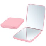  LED džepno ogledalo za šminku - roza | Shoptok.si