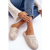 Boto Shiny Women's Slippers Beige Geraja | Shoptok.si