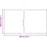  Prozirna cerada s ušicama 3x8 m polietilen | shoptok.hr
