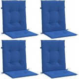  Jastuci za vrtne stolice 4 kom plavi 100 x 50 x 3 cm od tkanine | shoptok.hr