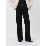 Reserved Traperice s remenom wide leg - crno | shoptok.hr