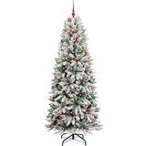 vidaXL Umjetno božićno drvce s stalakom Bijelo 93 x 93 x 240 cm | shoptok.hr