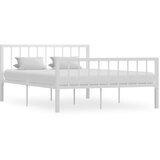 Maison Chic Posteljni okvir - Dvoposteljna postelja - Zakonska postelja bel kovinski 140x200 cm-J10236, (21762836) | Shoptok.si