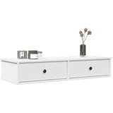 Zidna polica s ladicama bijela 100x37,5x19 cm izrađeno drvo | shoptok.hr