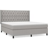  box spring s madracem svjetlosiva 160x200 cm tkanina | shoptok.hr