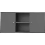Hammel Furniture Antracitno siva niska viseća komoda 133x61 cm Mistral –