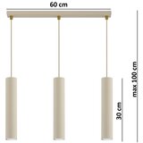  Brilagi - Visilica na sajli 3xGU10/15W/230V bež/zlatna | Eponuda.com