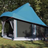 Tipi šator s krovom s pohranom Plava 404 x 370 x 270 cm taft | shoptok.hr