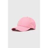 Patrizia Pepe Bombažna bejzbolska kapa roza barva
