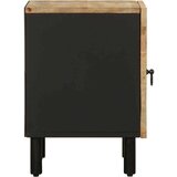 vidaXL Krevetni ormarići 2 kom crni 40x33,5x46cm puno grubo drvo mango | shoptok.hr