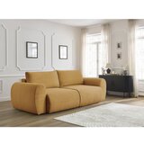 Bobochic Paris Gorčično rumena raztegljiva sedežna garnitura iz rebrastega žameta 257 cm Lucien – | Shoptok.si