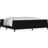  boxspring postelja z vzmetnico, tkanina, črna, 200×200 cm | Shoptok.si